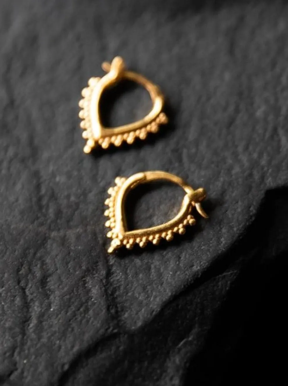 BLACK KALA Beaded Chevron Creole