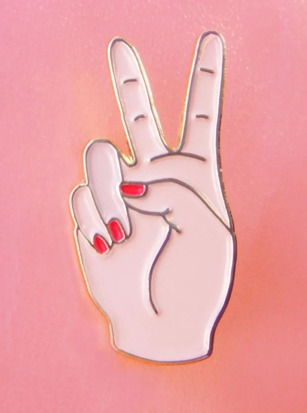 COUCOU SUZETTE Pin's Peace white