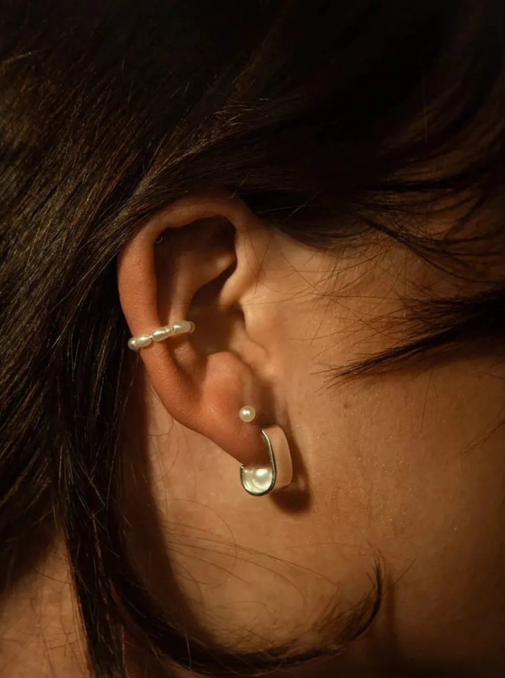 SARAH BIJOUX Adjustable Pearl Ring