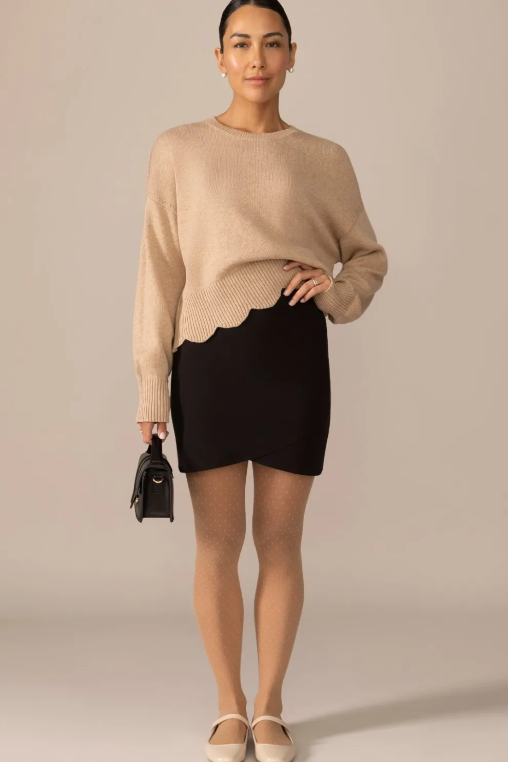 RACHEL Tulip Skirt - Black