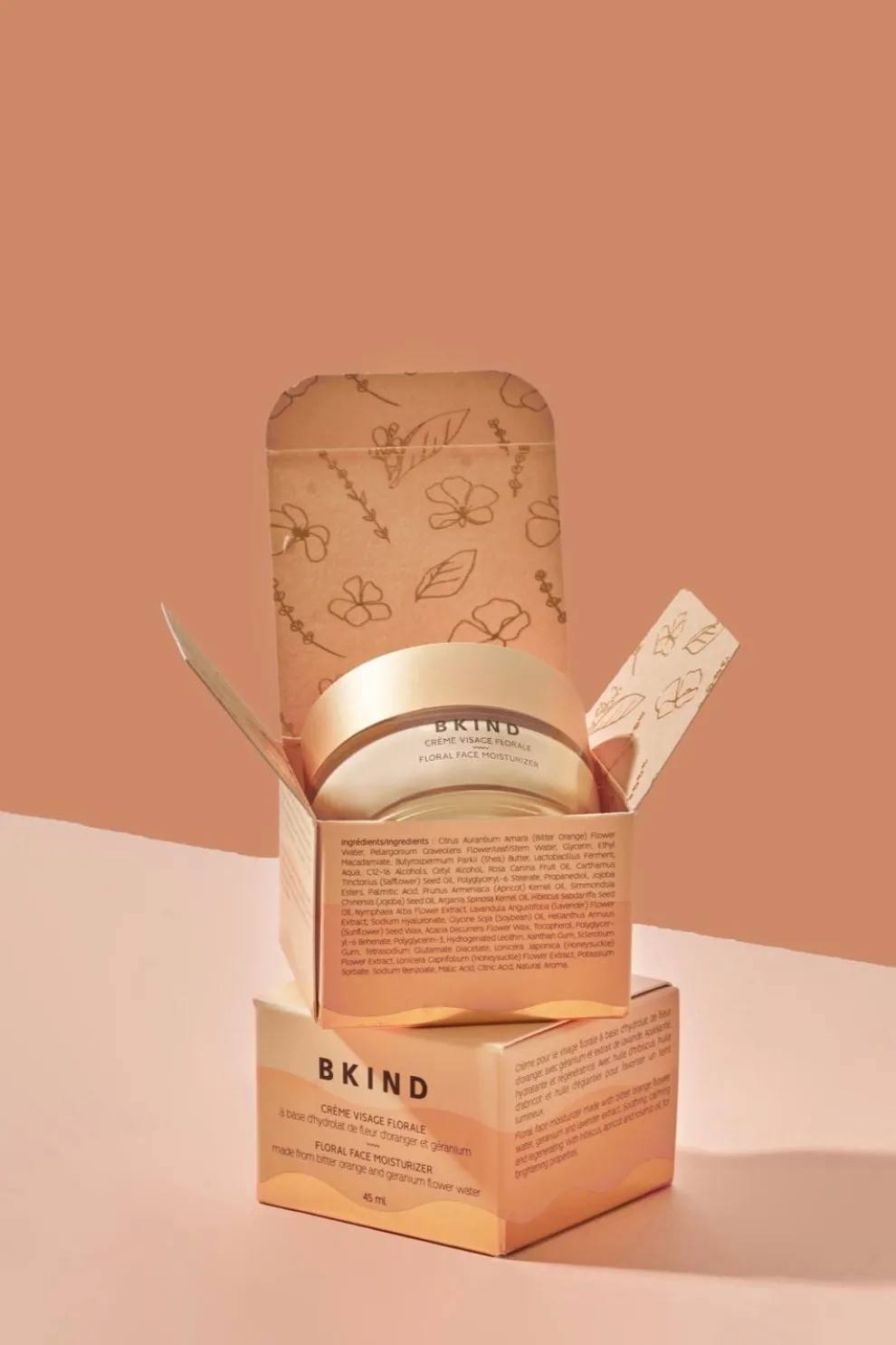 BKIND Floral Face Cream with Hyaluronic Acid