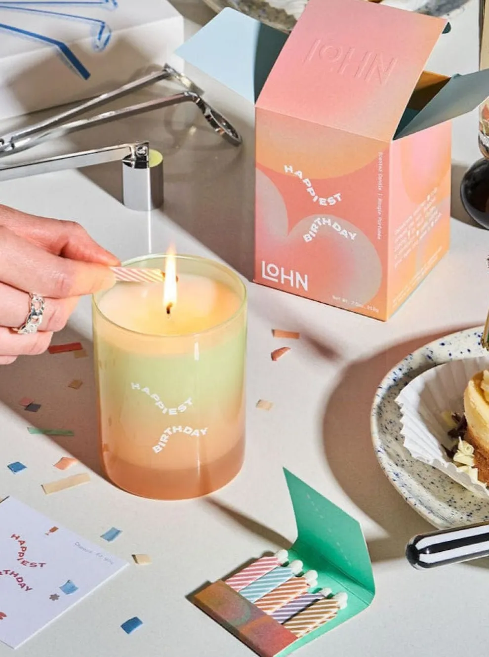 LOHN Happy Birthday Candle