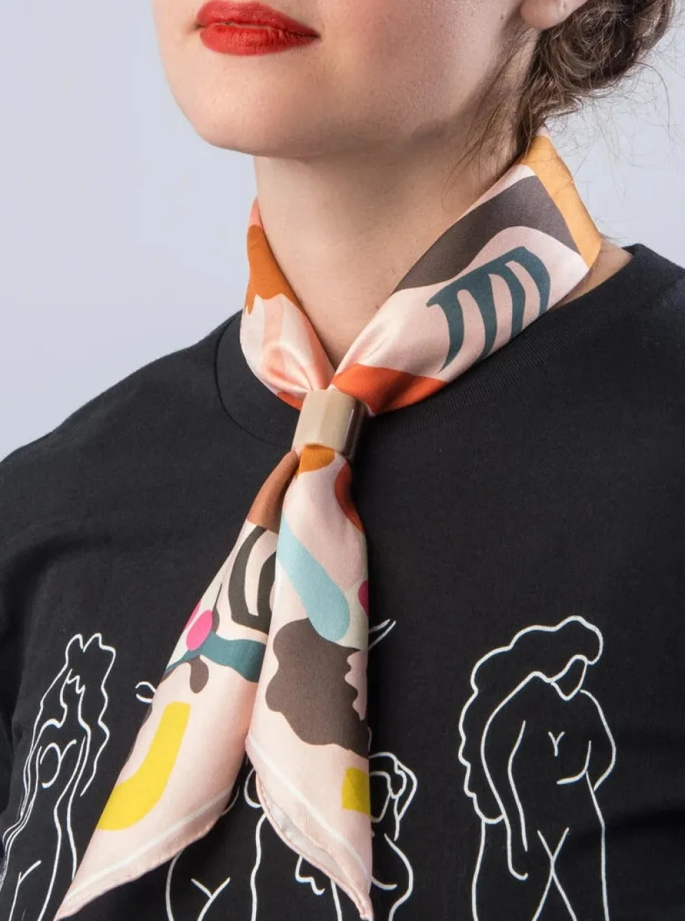 DORA NOLA Small Silk Scarf - Elle