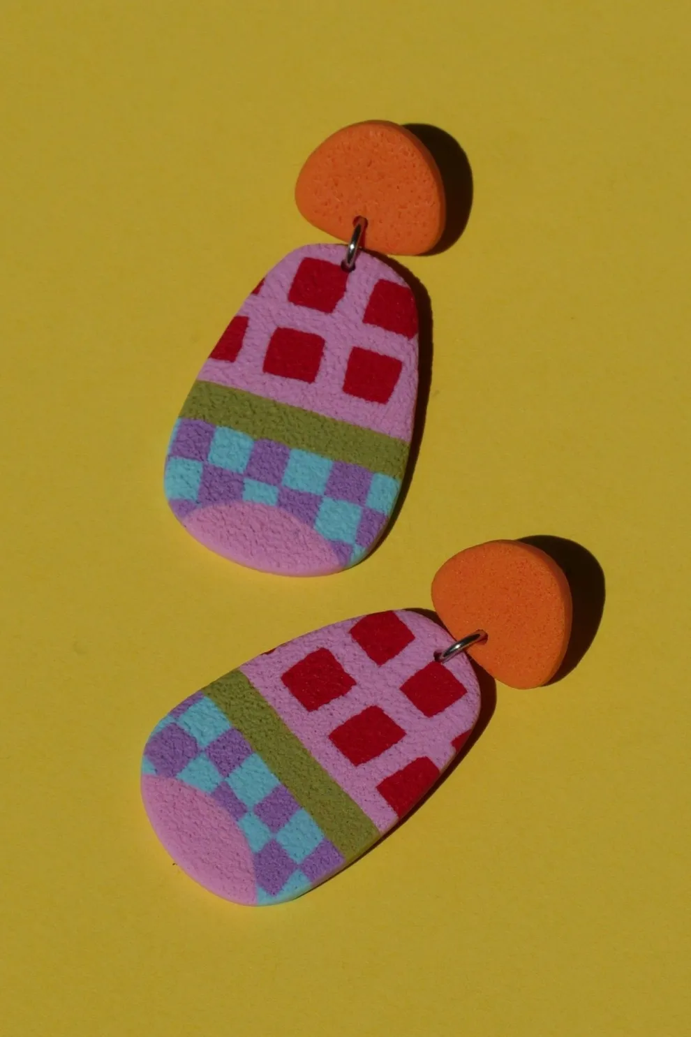 CROCODILE AGILE Garance Earrings - Colorful Patchwork