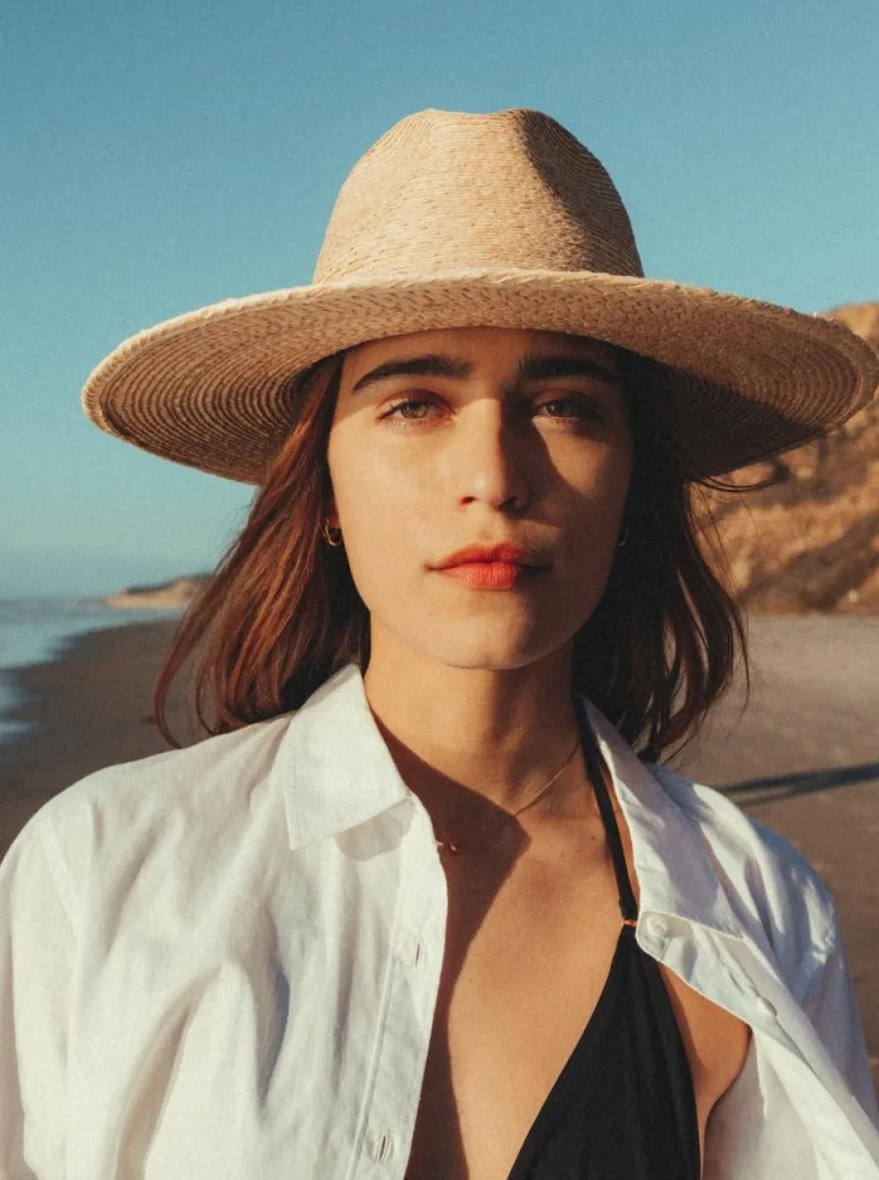 BRIXTON Field Proper Hat - Natural and Brown