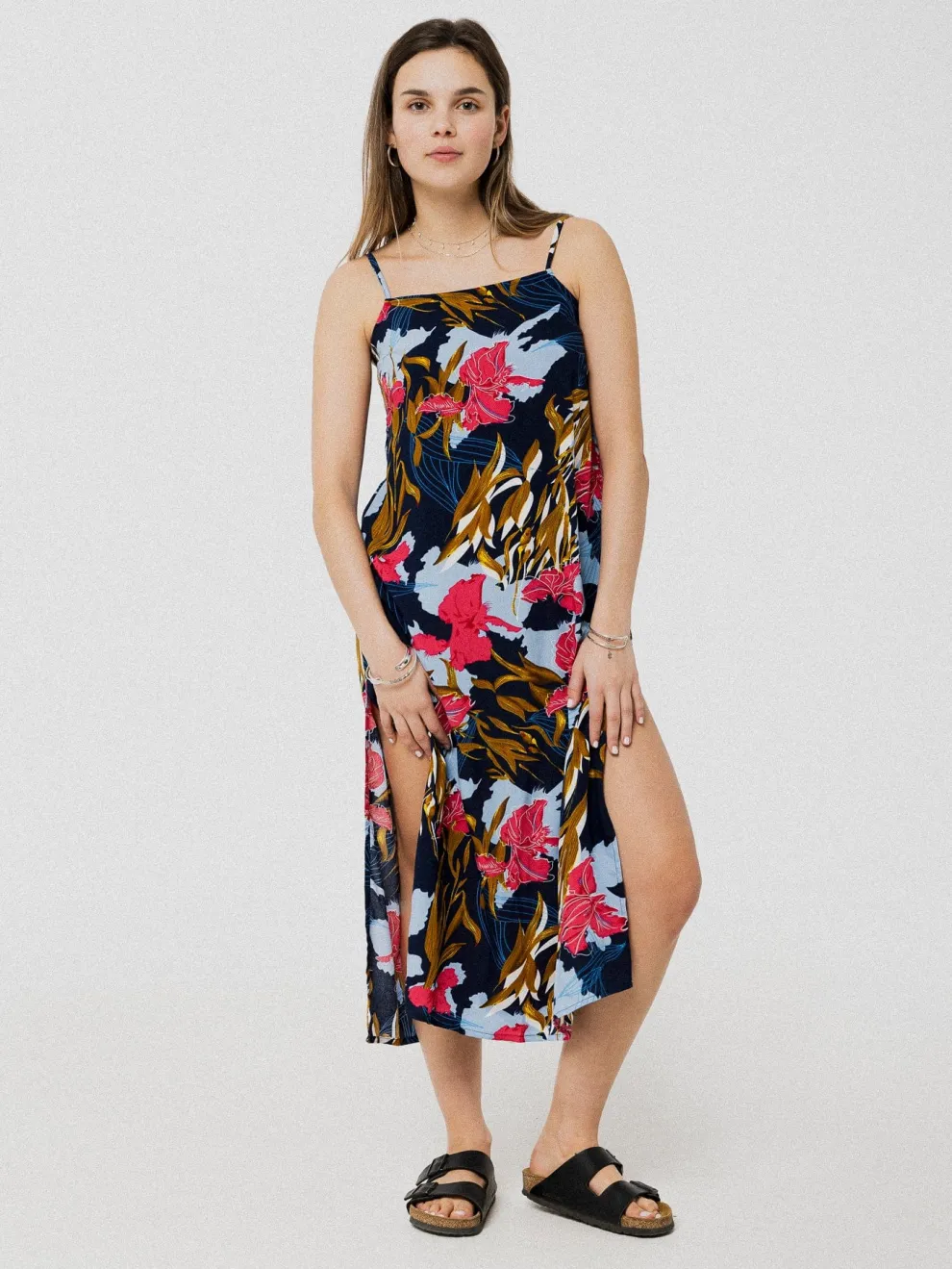 PINEAPPLE BANANAS Ella dress - Tropical navy