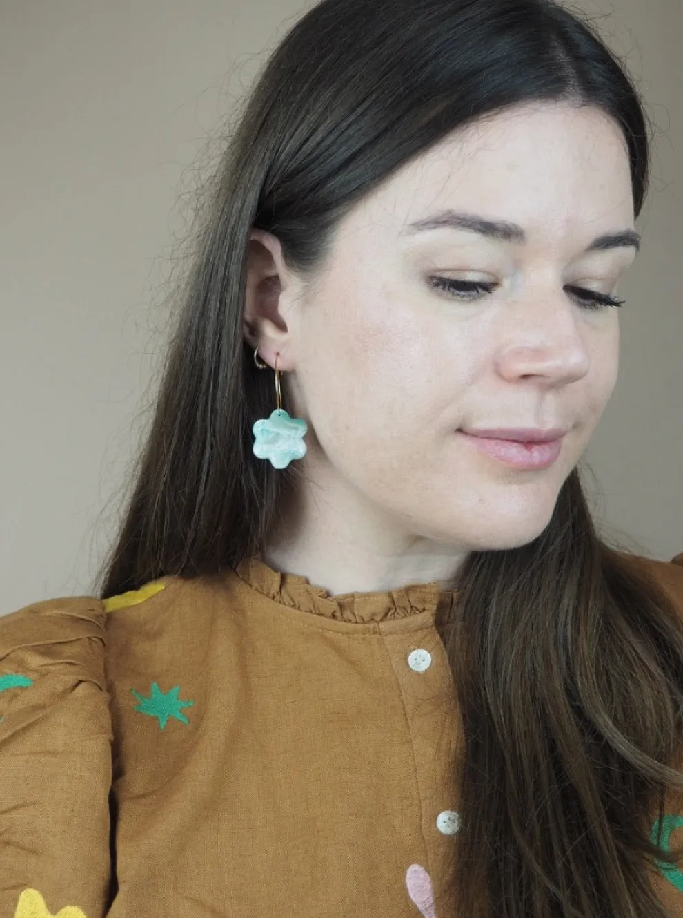 BON MATIN Lily Earrings - Jade