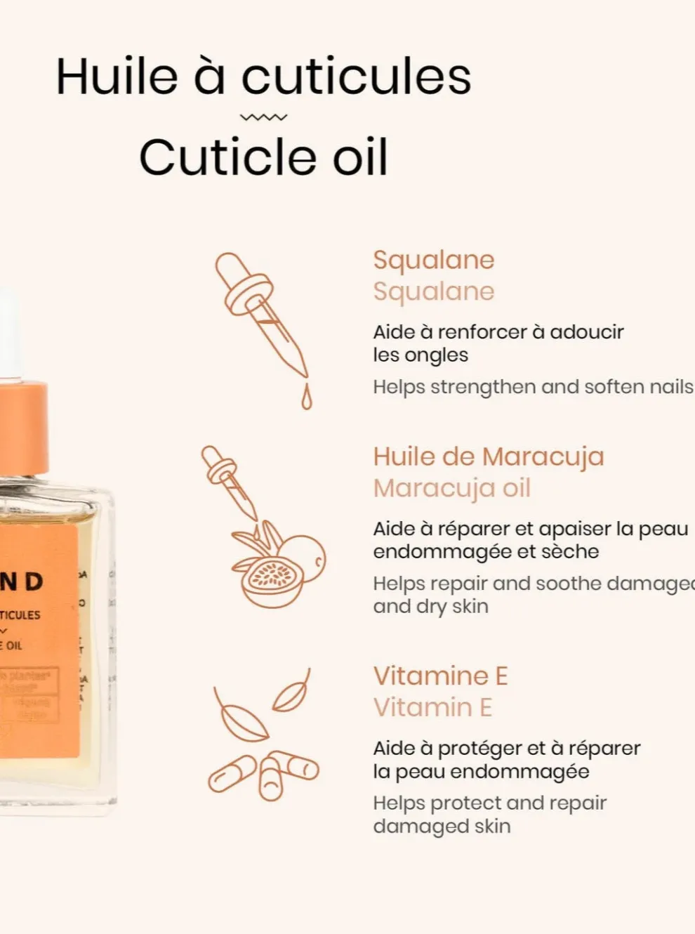 BKIND Cuticle Oil with Vitamin E and Squalane