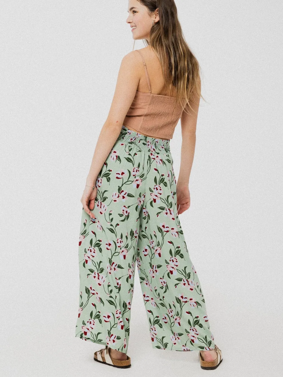 PINEAPPLE BANANAS Dubai Pants - Green Flower