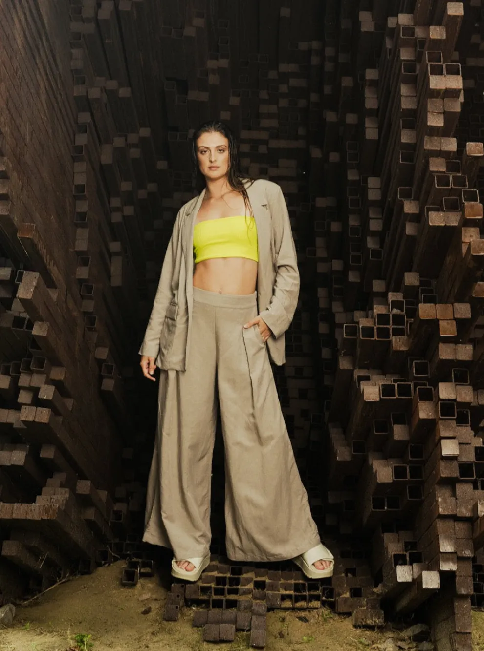 BODYBAG Sao Paulo Pants - Stone