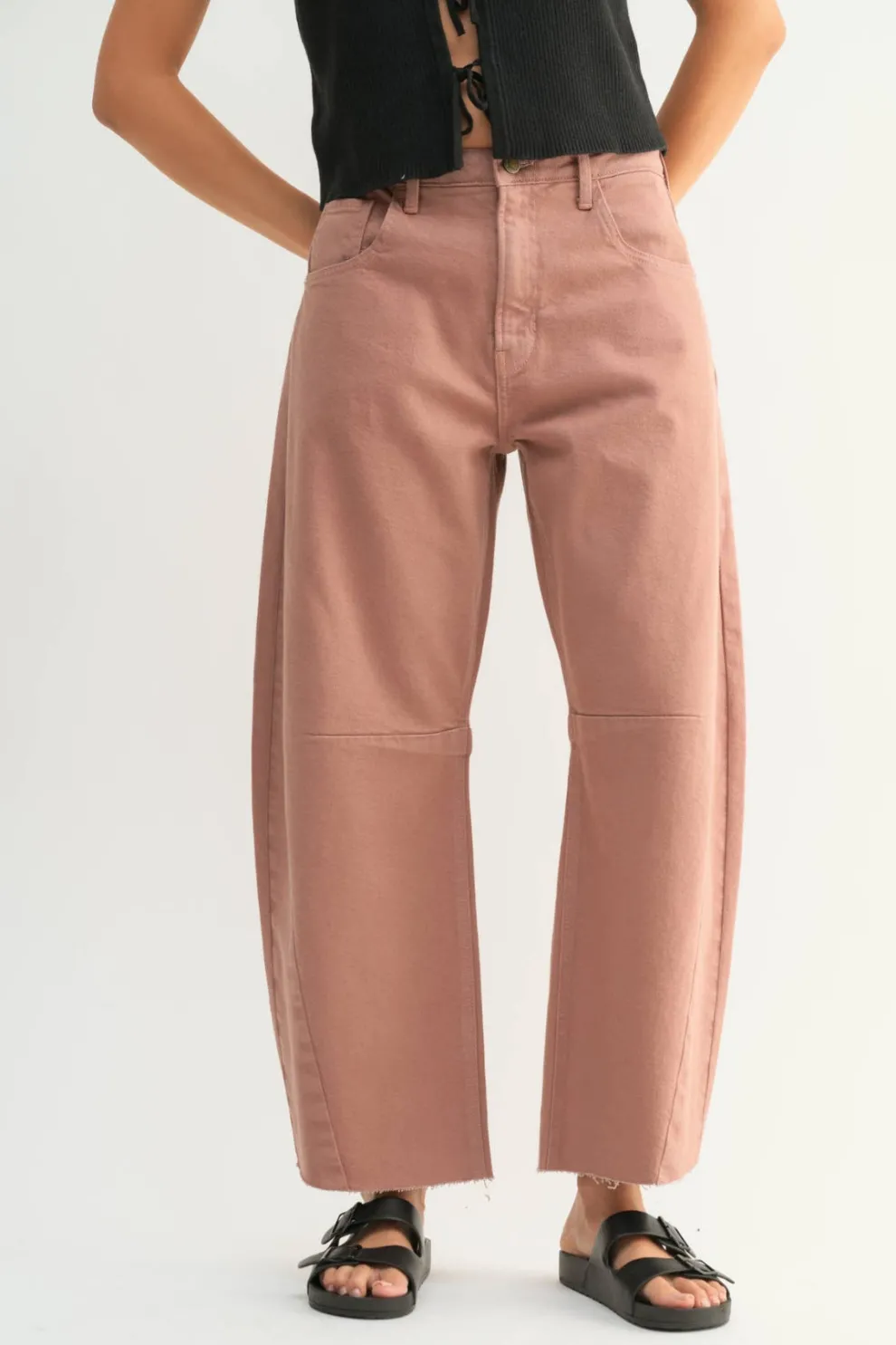 JUST BLACK DENIM Jean Barrel - Clay