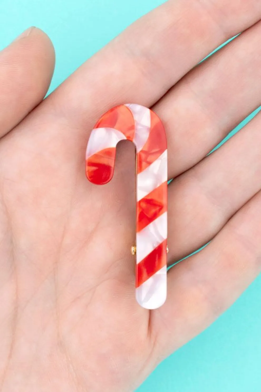 HELLO SUZETTE Candy Cane Barrette