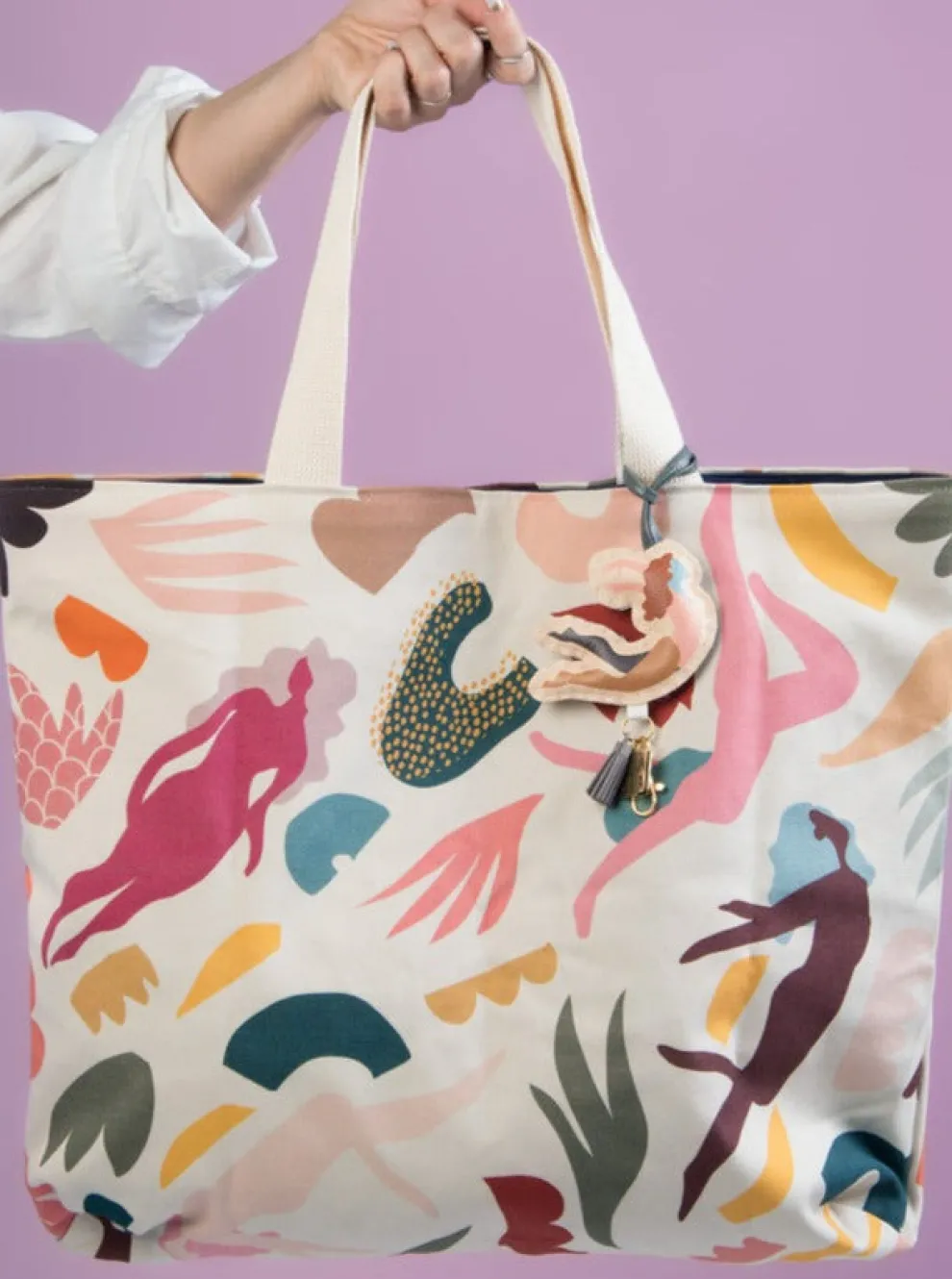 DORA NOLA Decorated Bag - Ecru