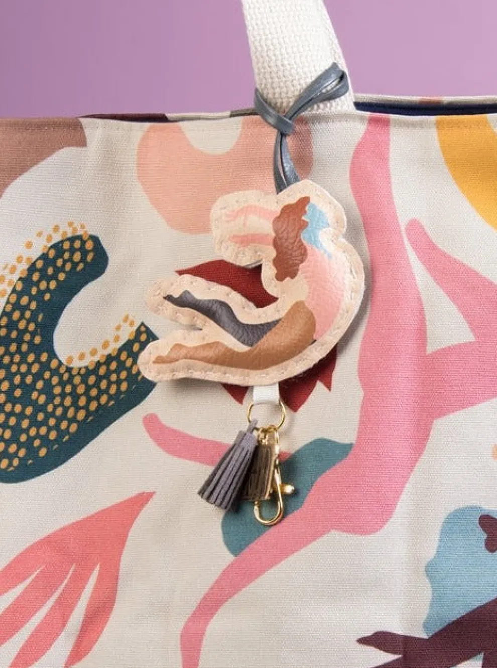 DORA NOLA Decorated Bag - Ecru