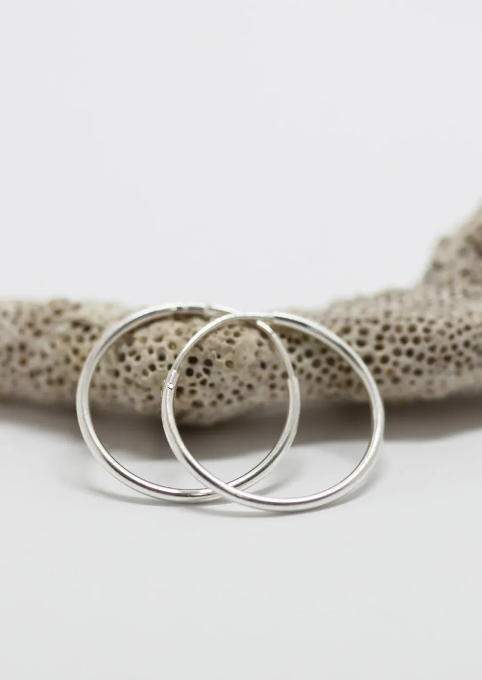 MAKSYM Hinged rings 20mm - Silver