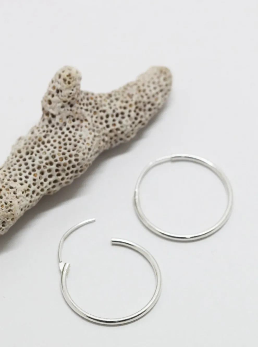 MAKSYM Hinged rings 20mm - Silver