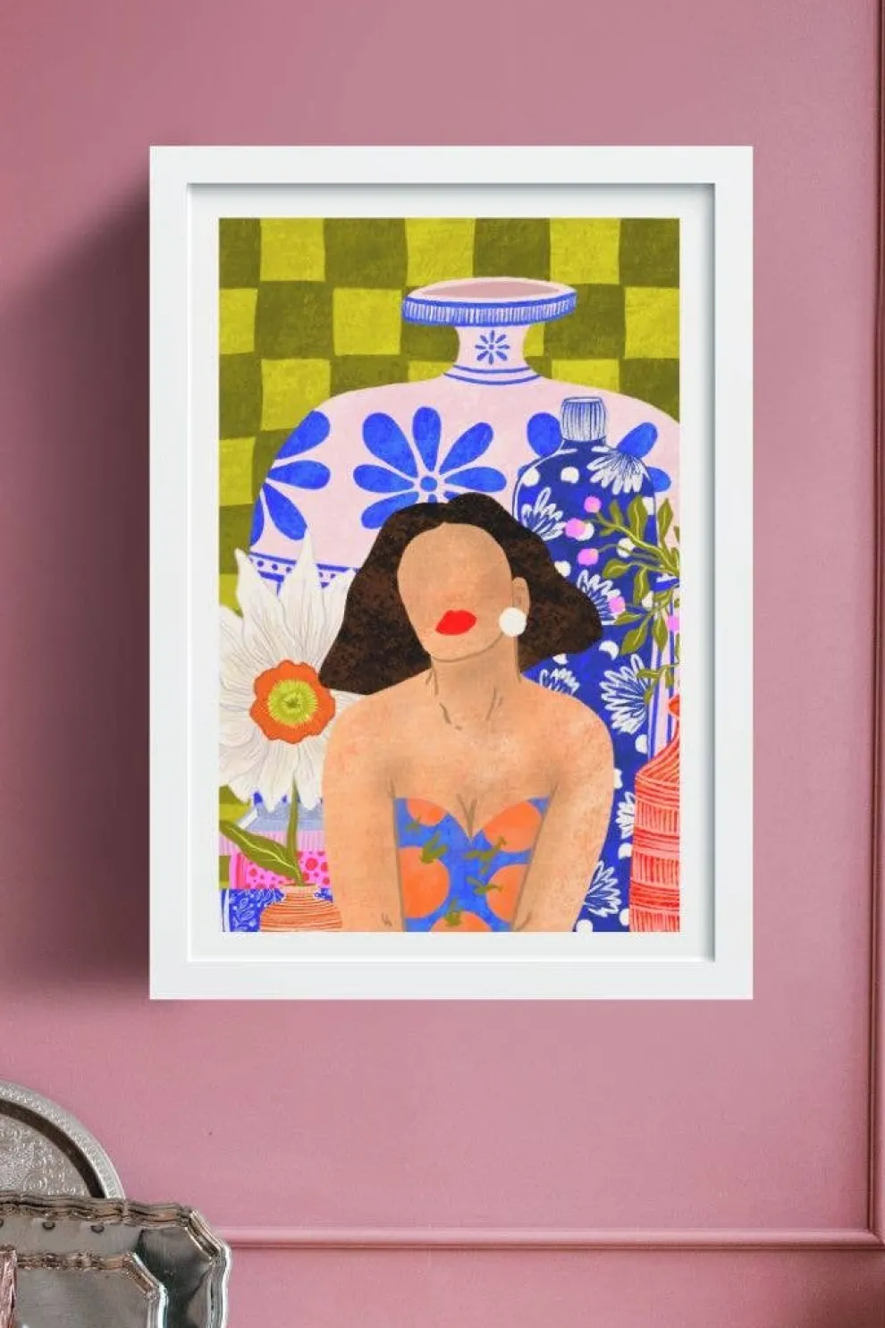 VIVIAN SOFIA Floral Poster Mini-Vases Portrait