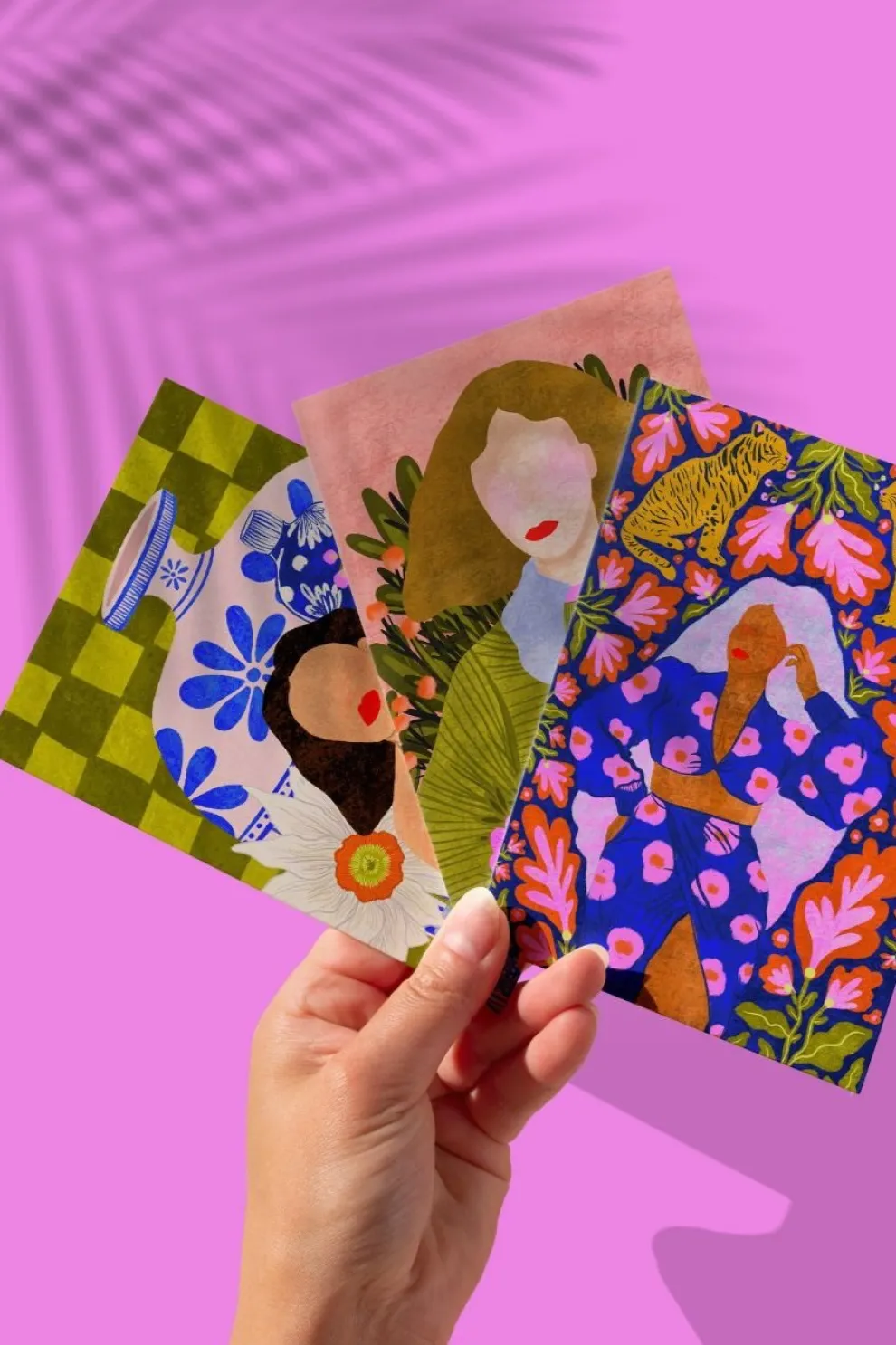 VIVIAN SOFIA Floral Poster Mini-Vases Portrait