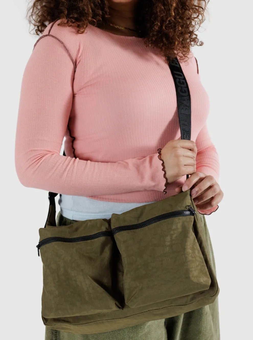 BAGGU Large Cargo Shoulder Bag - Seaweed