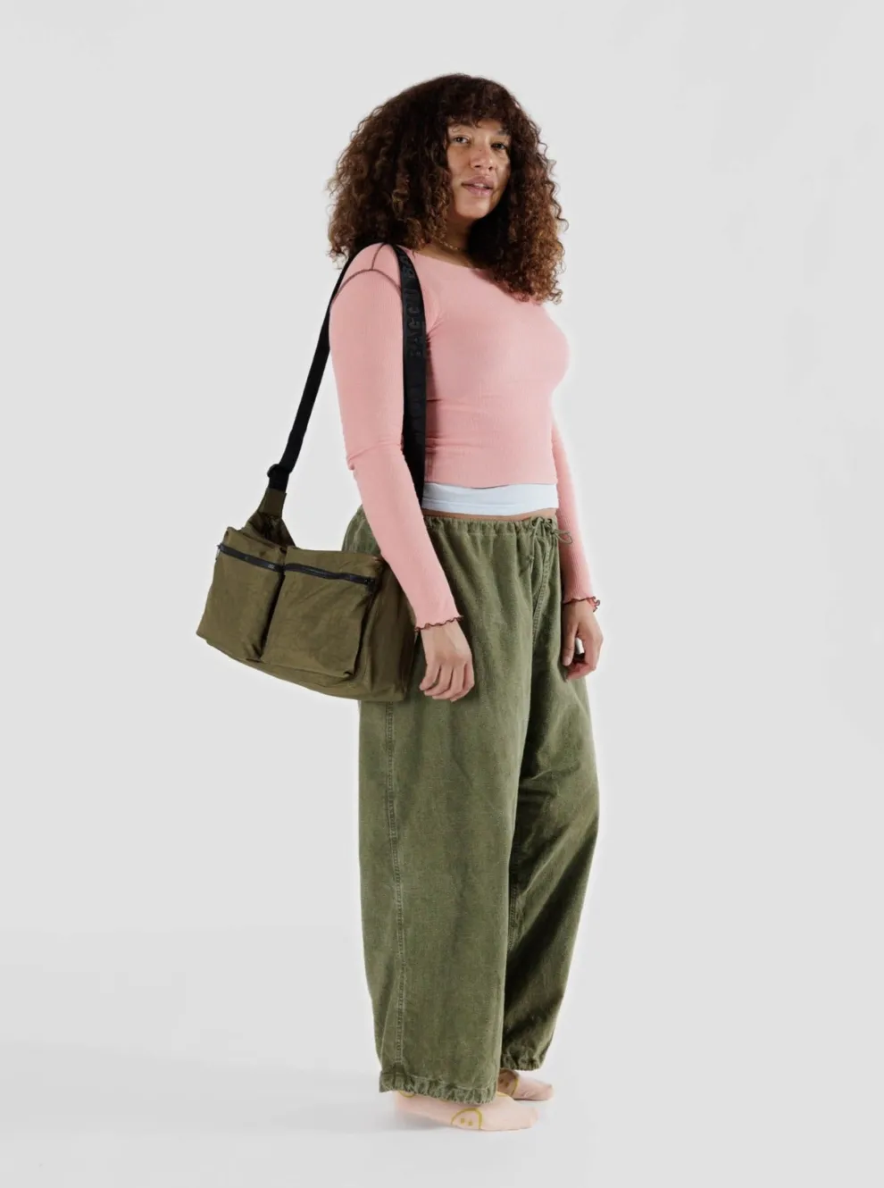 BAGGU Large Cargo Shoulder Bag - Seaweed