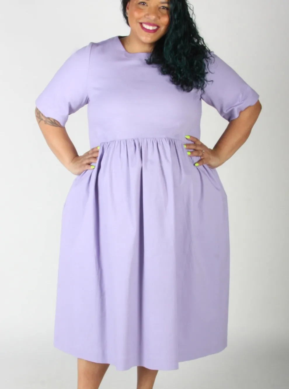 BIRDS OF NORTH AMERICA Tiger Shrike Dress - Iris