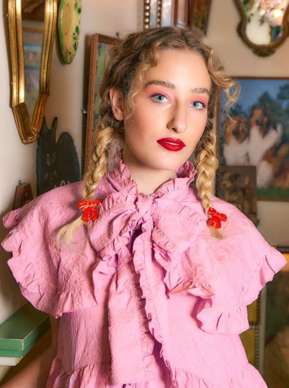 COUCOU SUZETTE Bow Barrette - Red