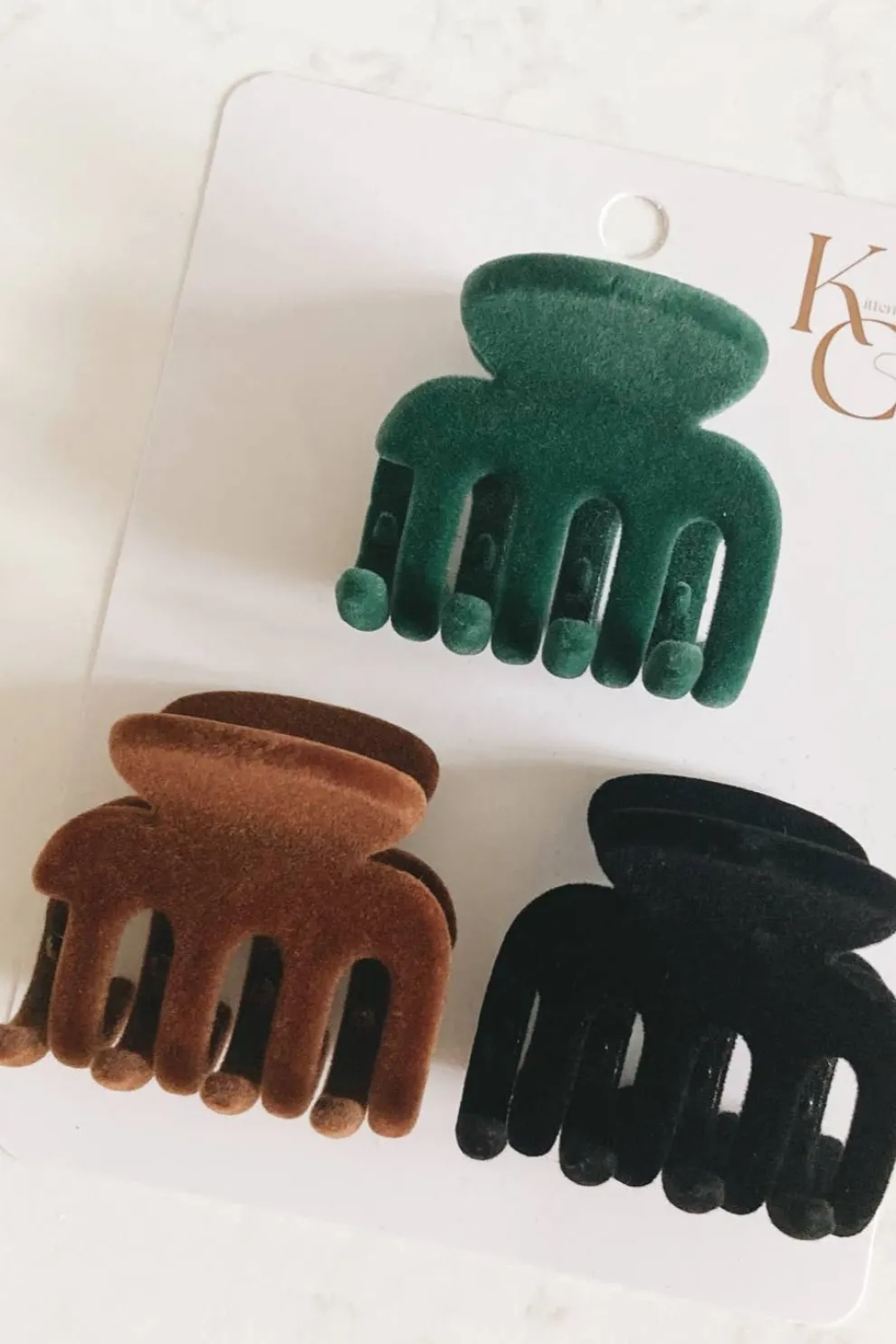 KITTEN CLAWS CLIPS Flocked Hair Clip