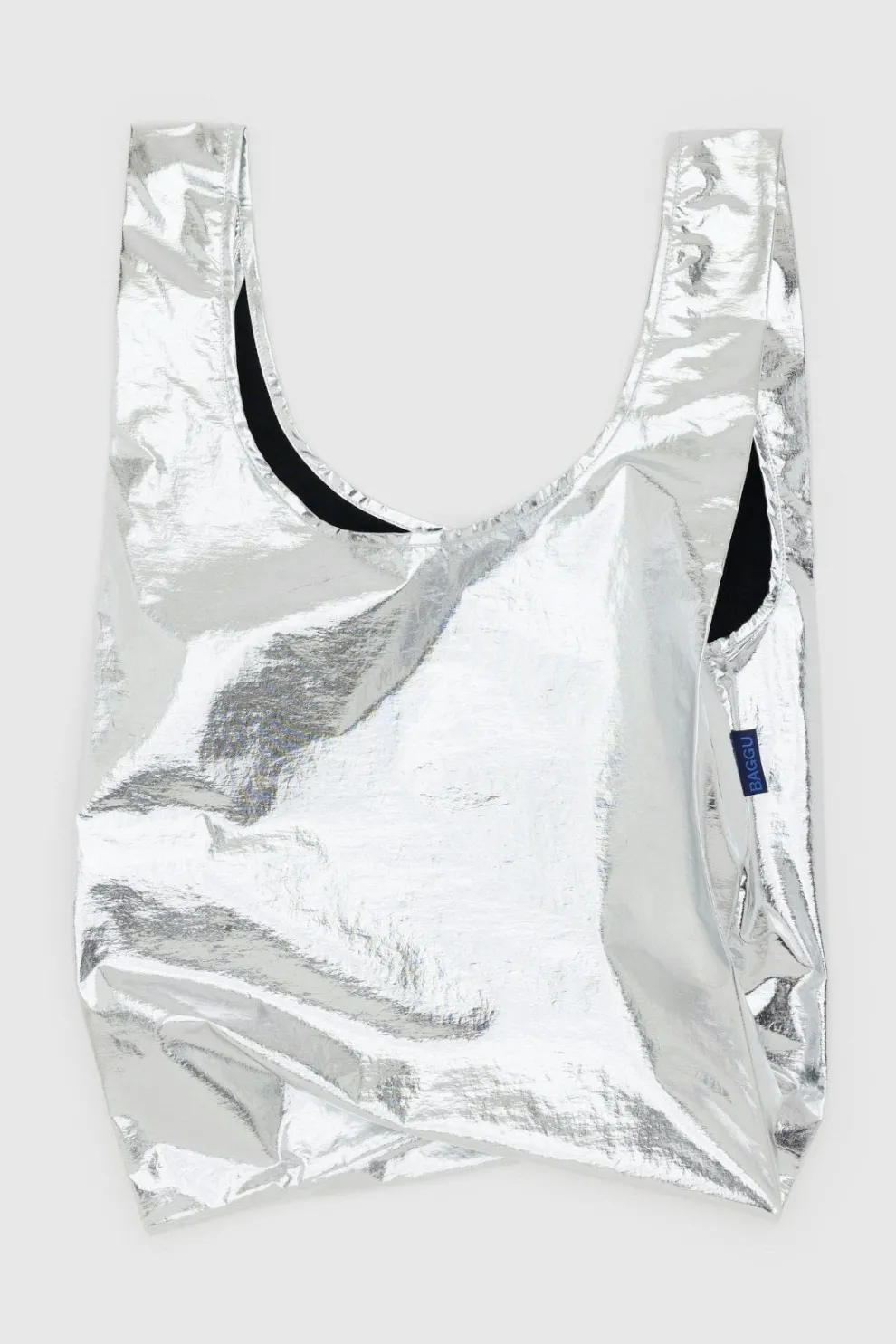 BAGGU Standard Reusable Bag - Metallic Silver