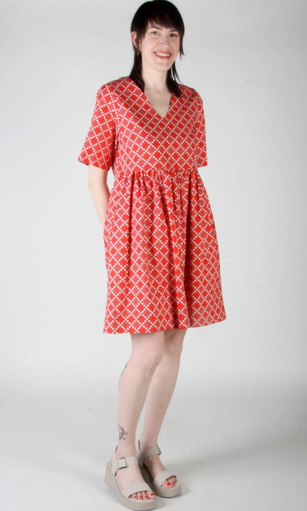 BIRDS OF NORTH AMERICA Citril Finch Dress - Red Patches