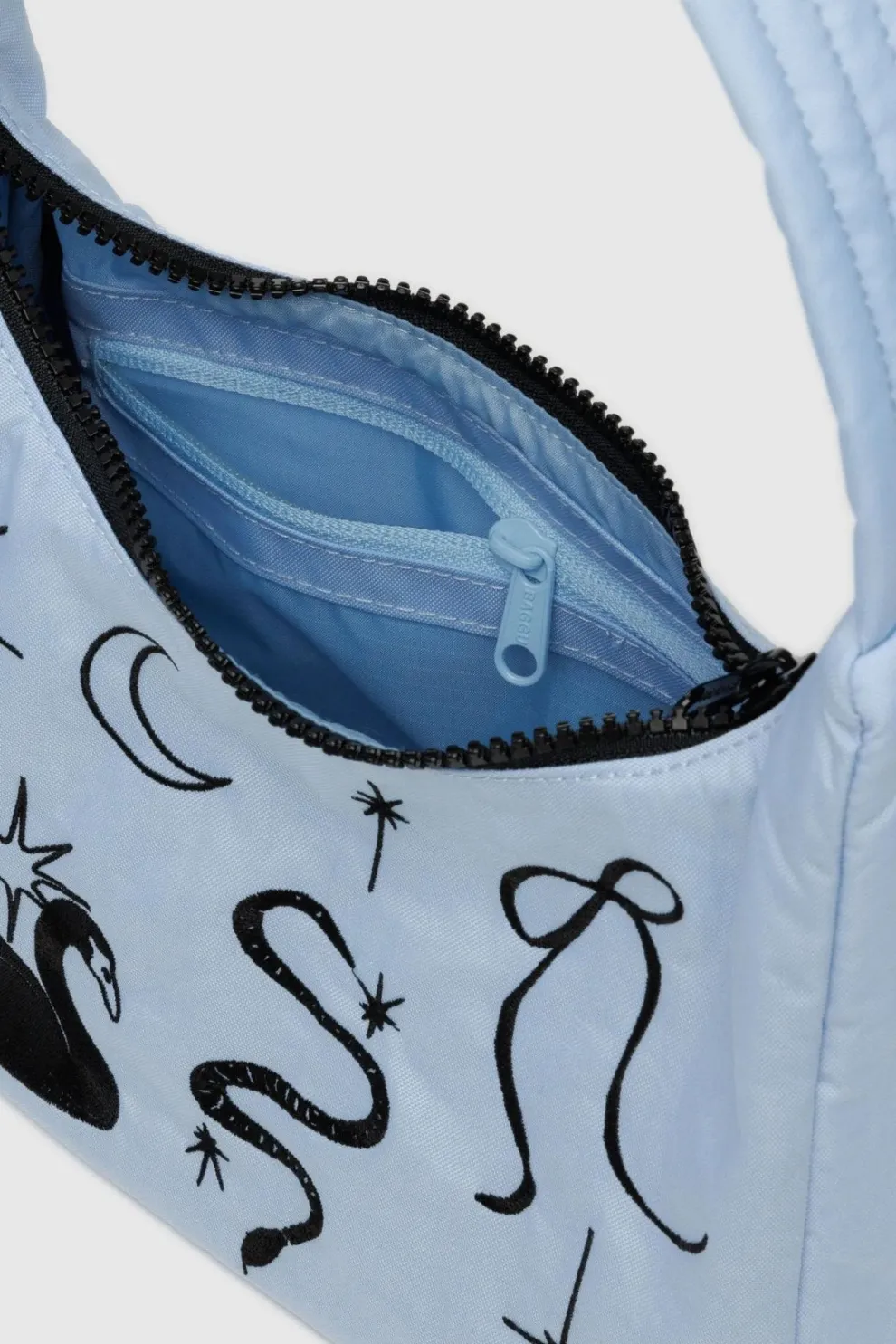 BAGGU Nylon Mini Shoulder Bag - Embroidered Ballet Icons