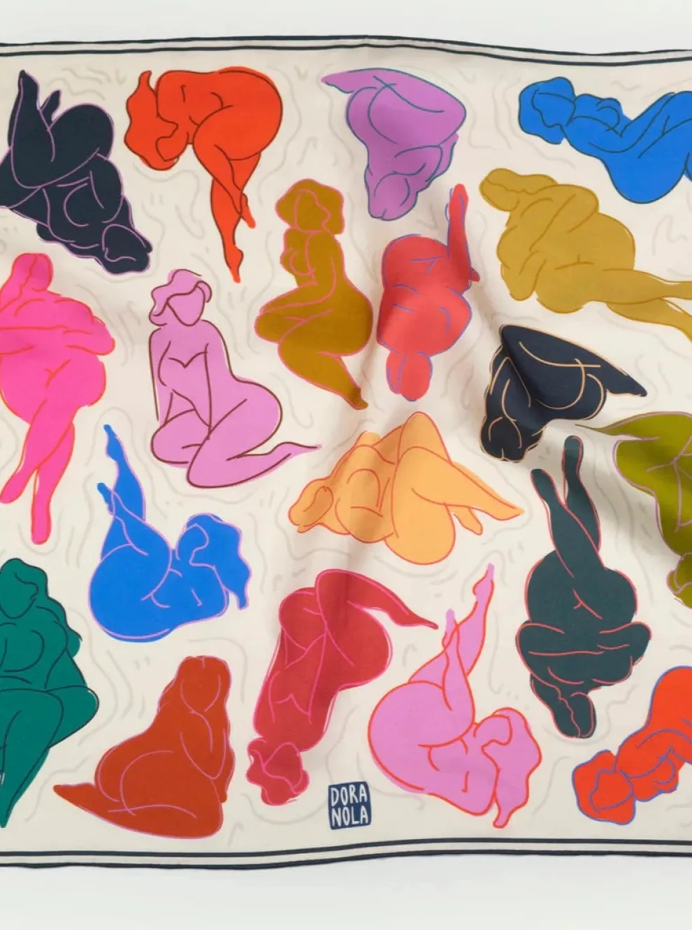 DORA NOLA Small Silk Scarf - History of Art