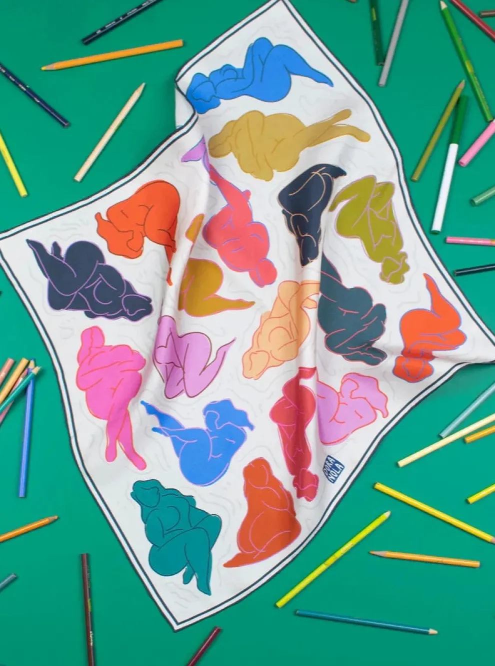 DORA NOLA Small Silk Scarf - History of Art