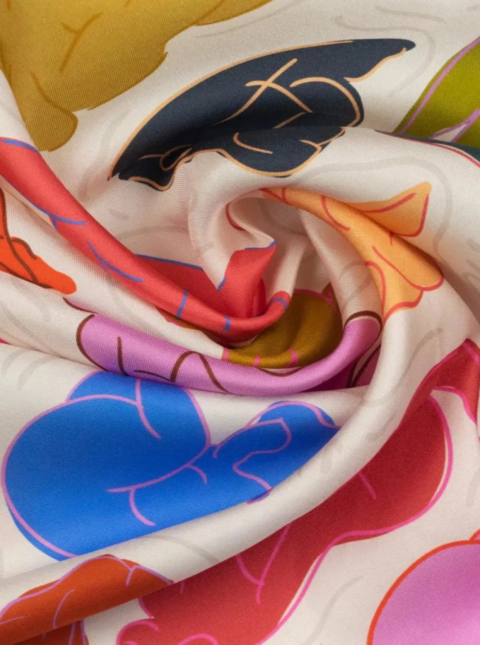 DORA NOLA Small Silk Scarf - History of Art