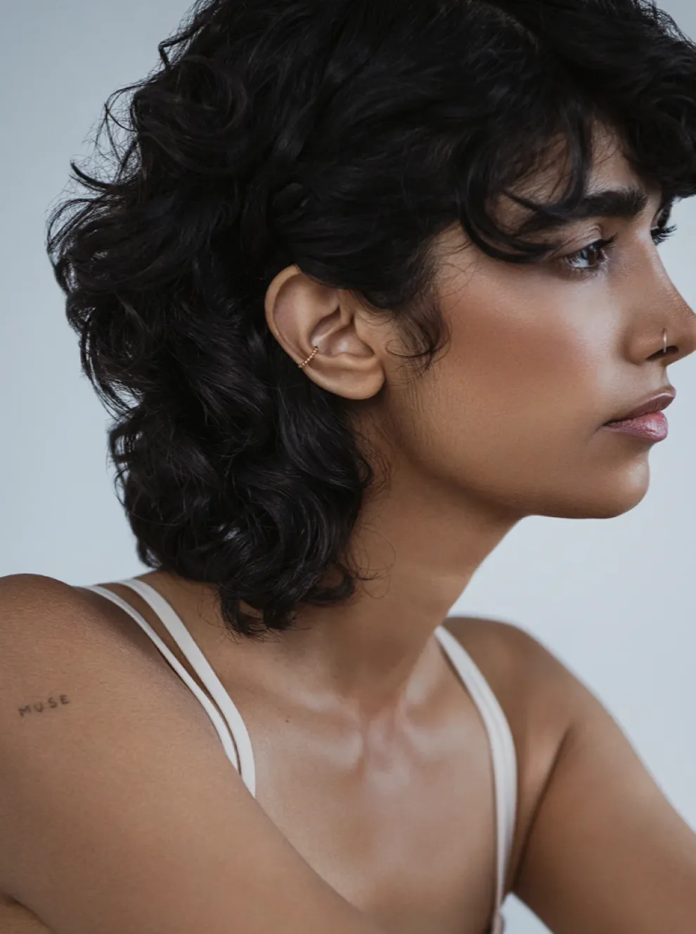 MAKSYM Double Hoop Earrings - Silver & Gold