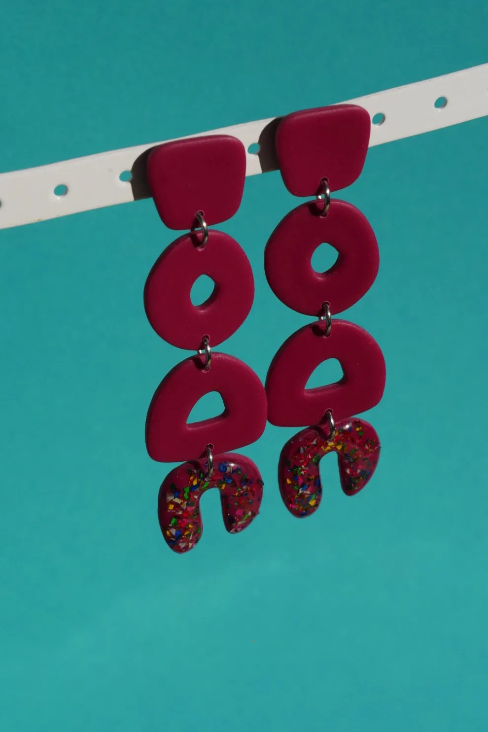 CROCODILE AGILE Gabie Earrings - Geometric Glitter Trio