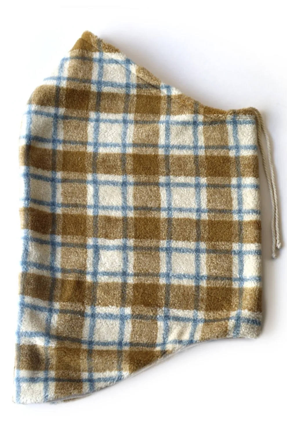 GIBOU Checked Hooded Collar - Cream