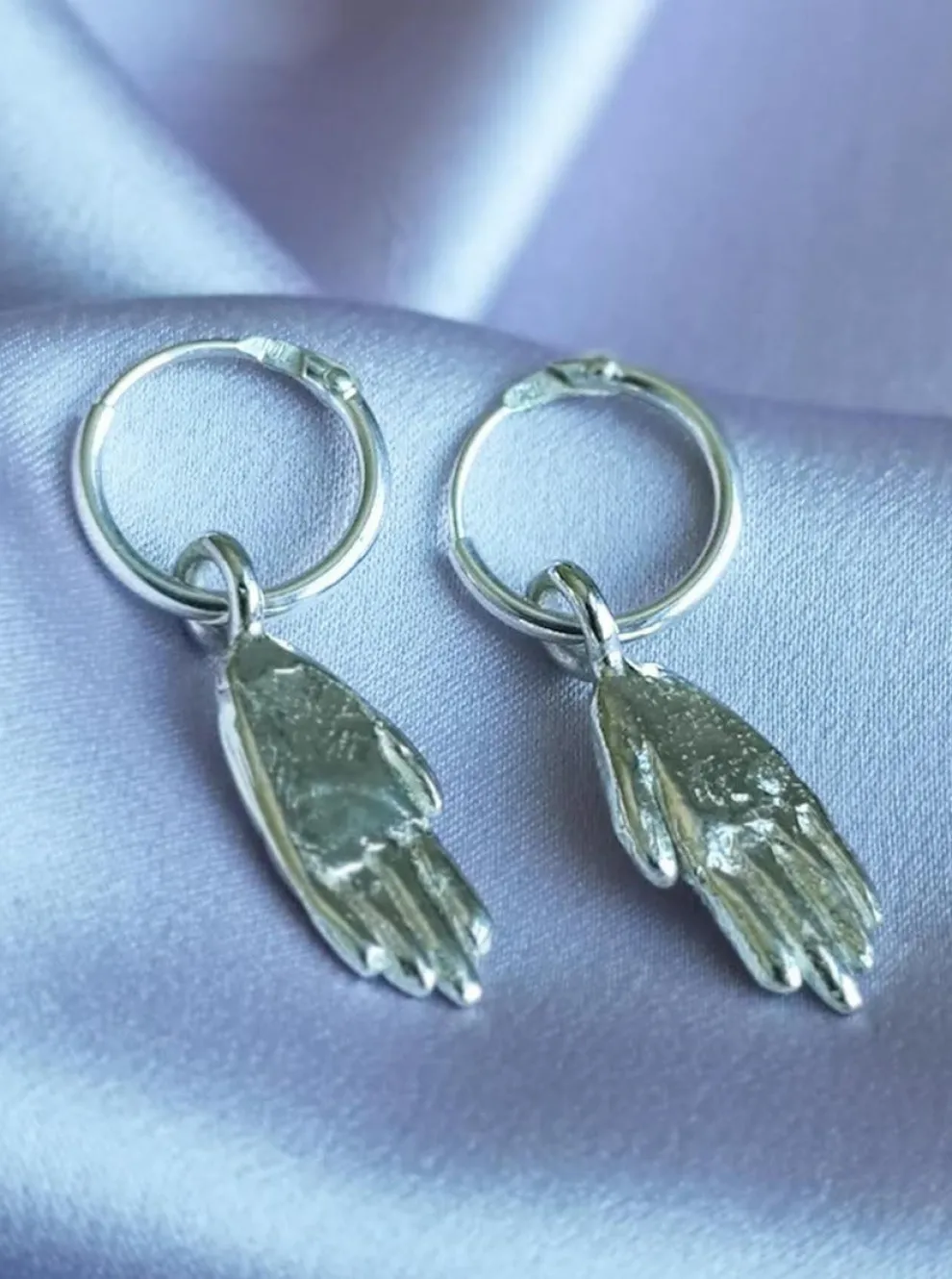 BILAK JEWELRY Hands Earrings - Sterling Silver