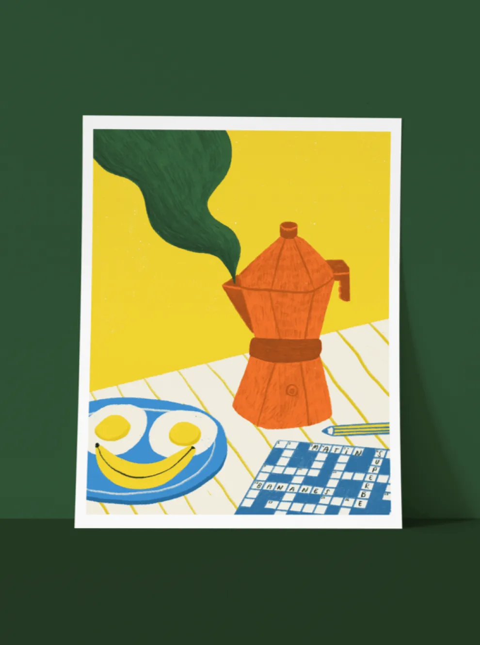 ANNE JULIE DUDEMAINE Poster Two Banana Eggs