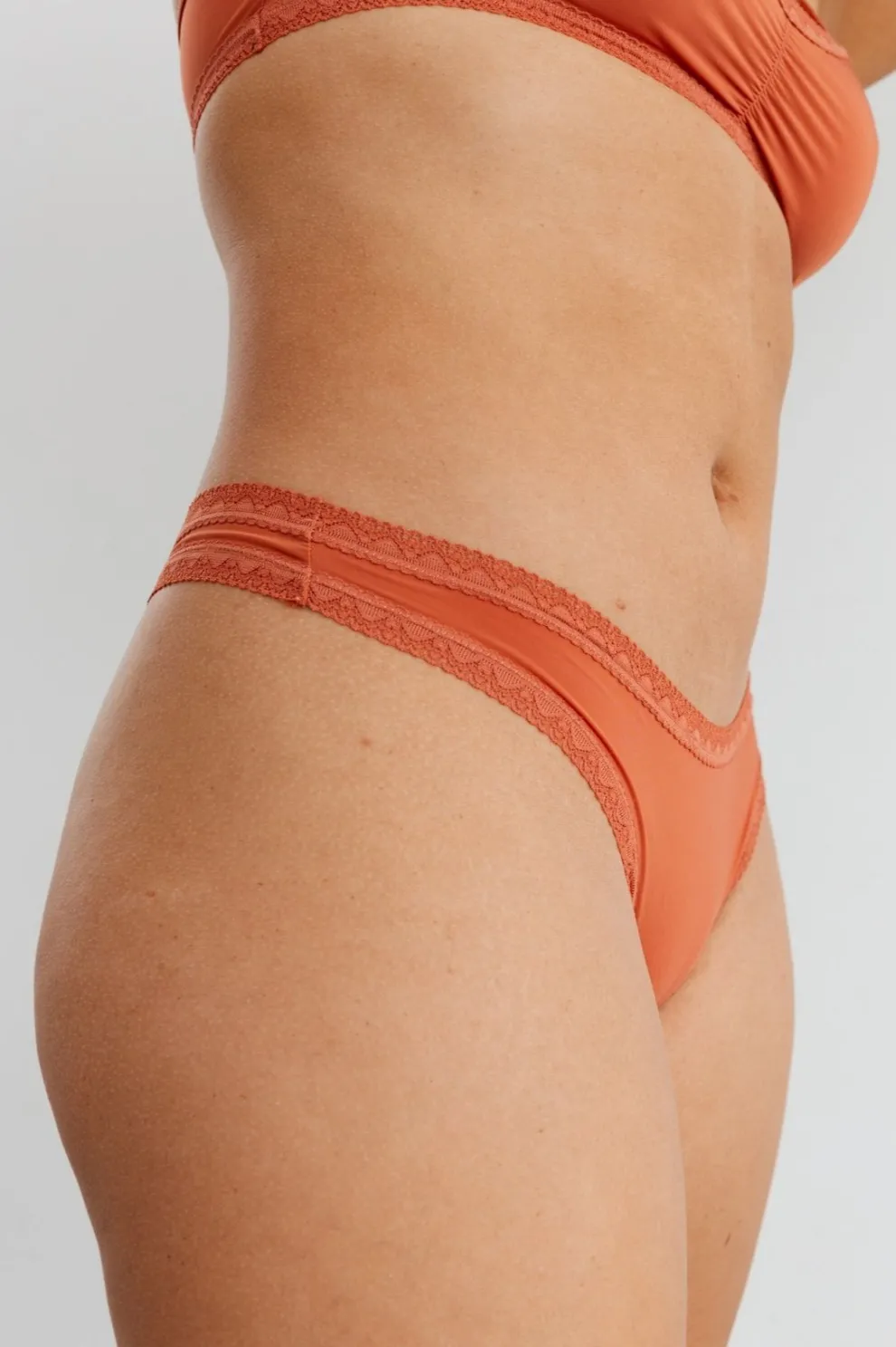 BLUSH The Micro Lace Trim Tanga