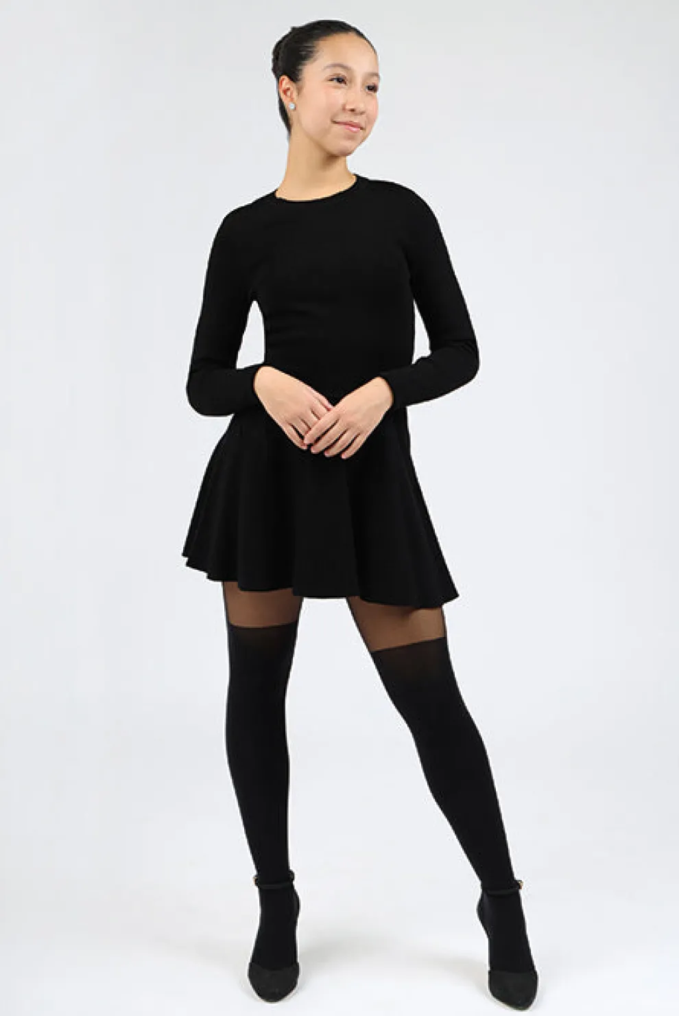 MONDOR Thigh-High Tights 5722 - Black