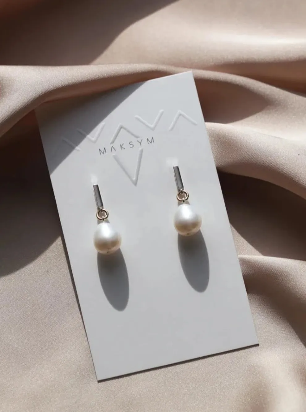 MAKSYM Double Hoop Earrings - Silver & Gold