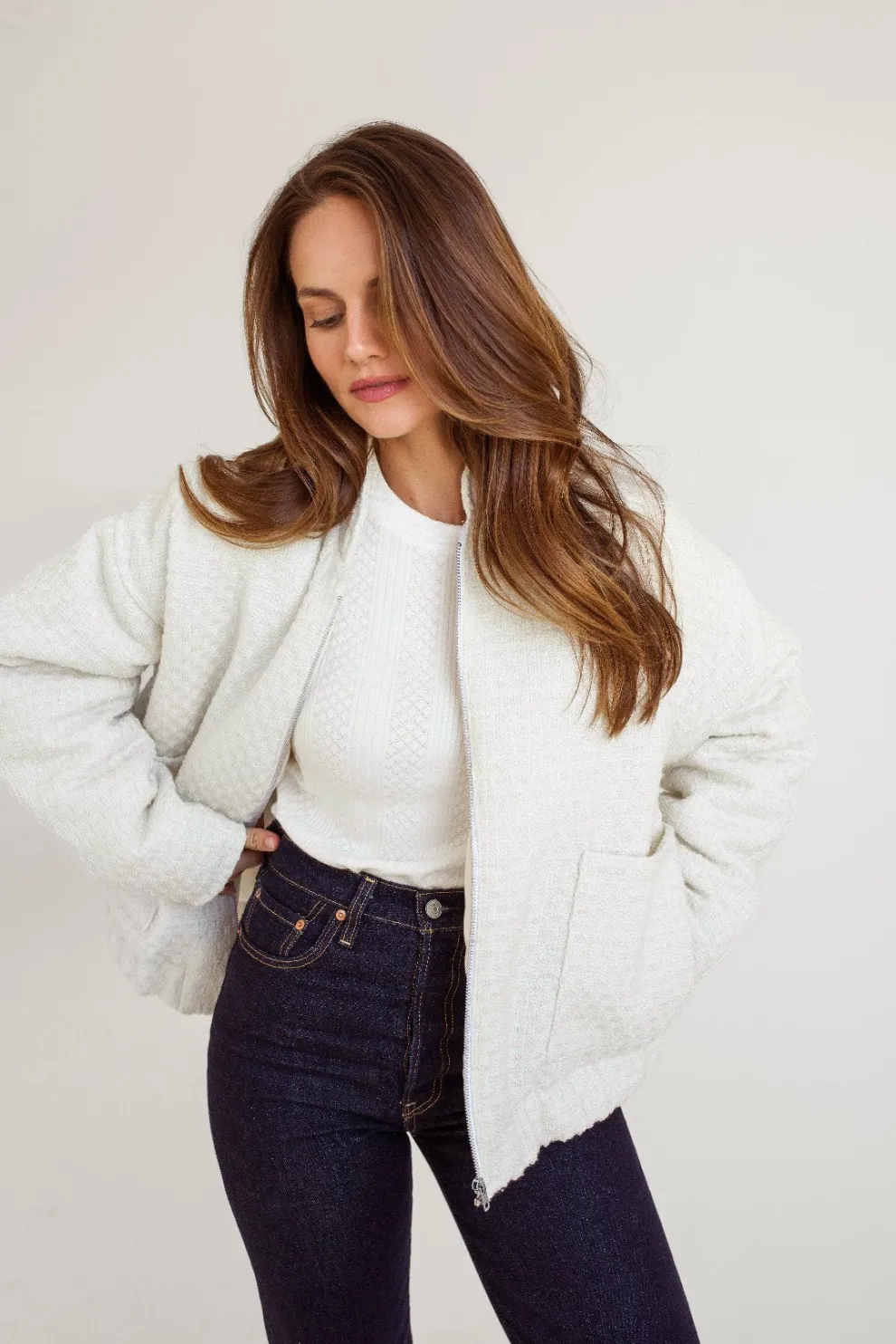 DAILYSTORY Angela Bombers - Cream