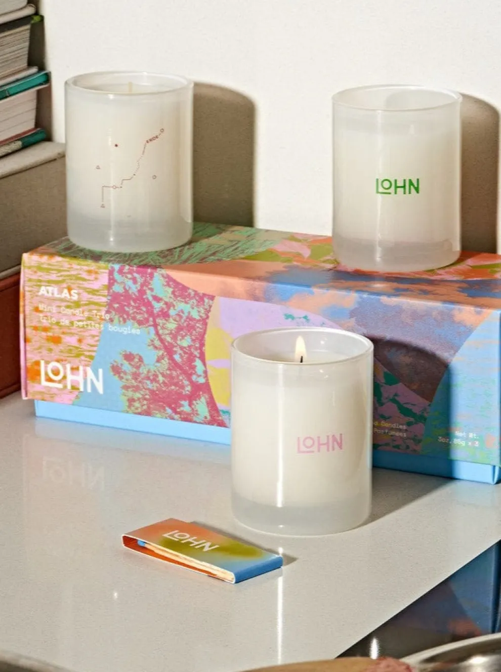 LOHN Trio of Mini Candles - Atlas