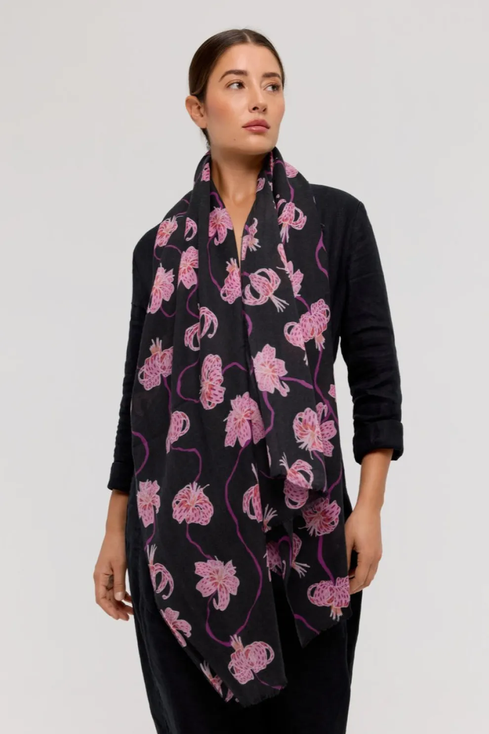 PRINCESS & DRAGON Lily Floral Scarf