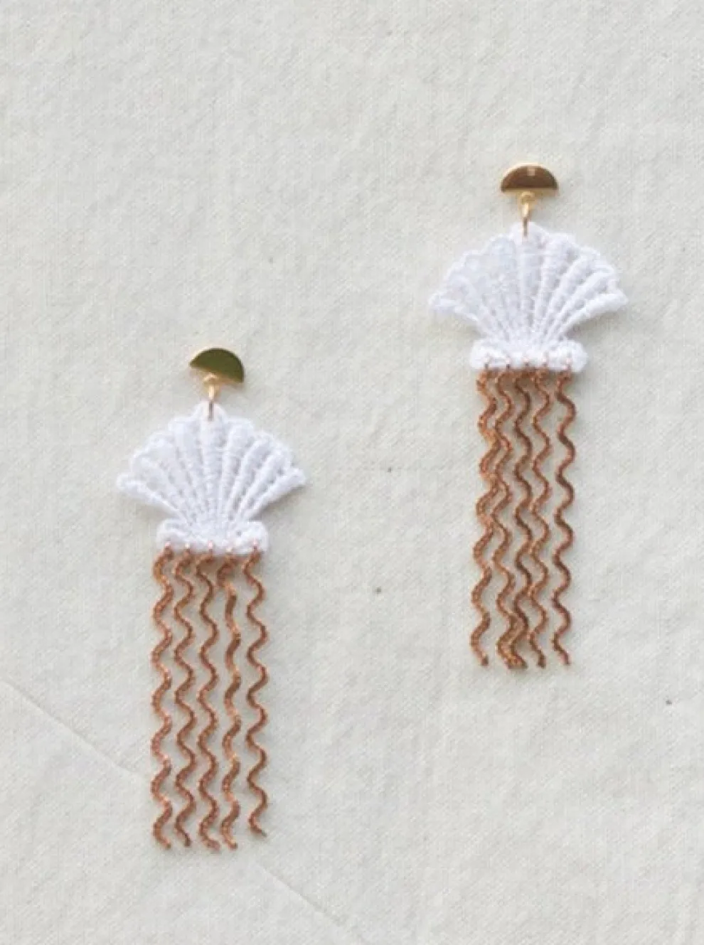 THIS ILK Shell Earrings - White