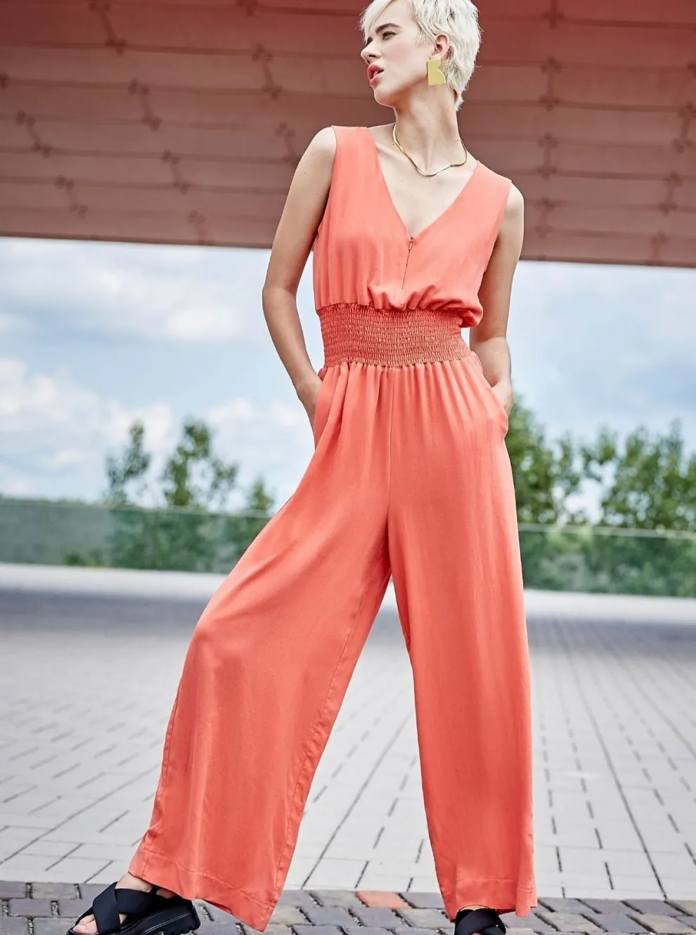 MELOW Inka Jumpsuit - Coral