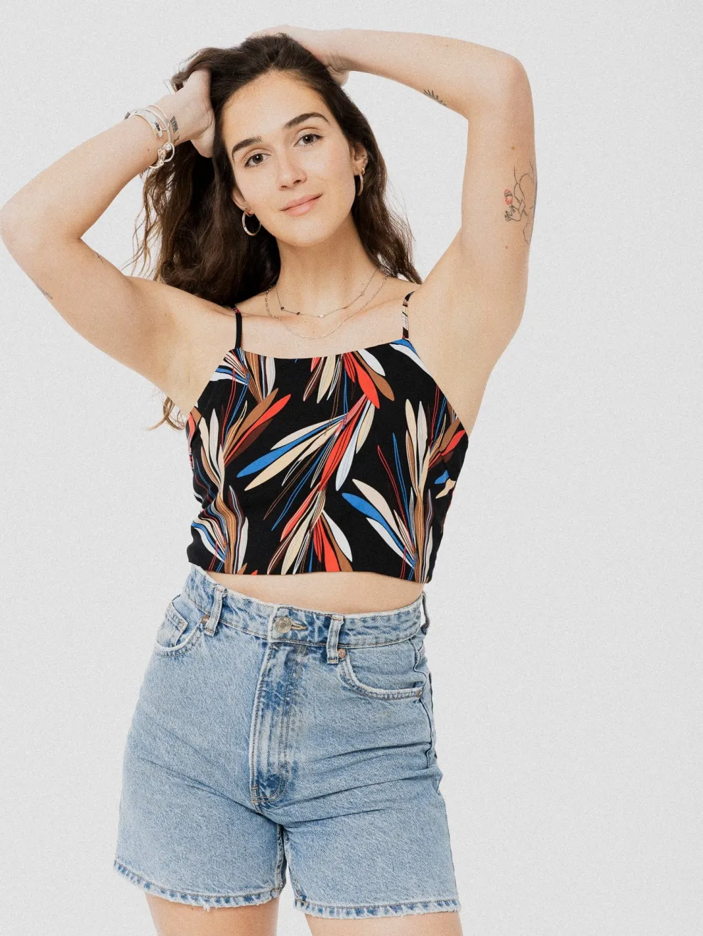 PINEAPPLE BANANAS Top Lily - Black pattern