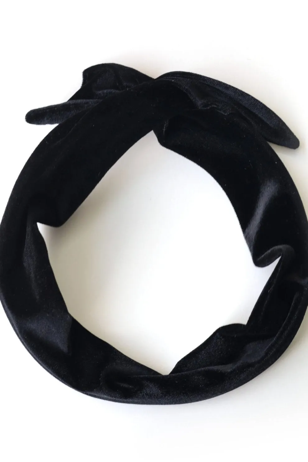 GIBOU Velvet Twist Headband - Black
